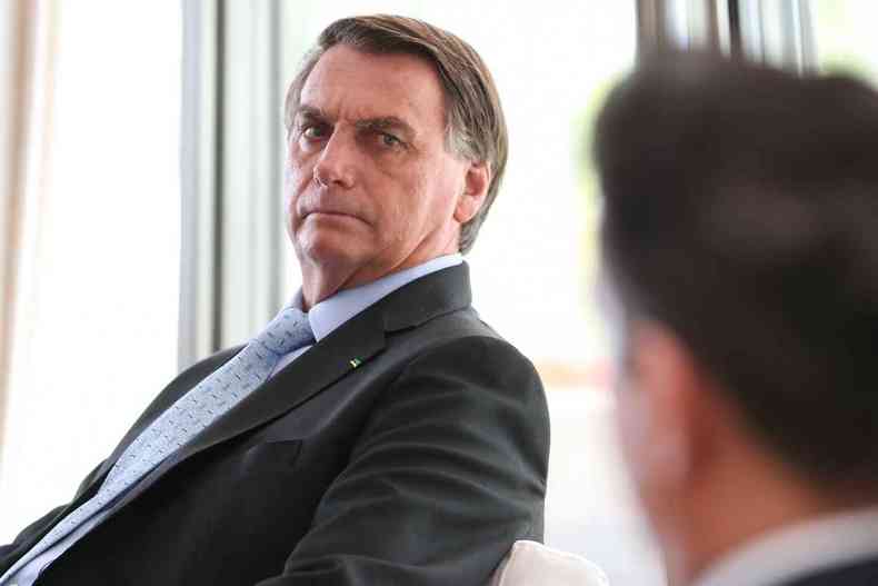 Durante a ligao, Bolsonaro endureceu as crticas aos governadores que adotaram o toque de recolher(foto: Macos Corra/PF)