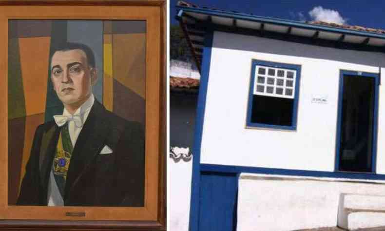 O quadro que seria leiloado no dia 21, pelo lance mnimo de R$ 1 milho, pertence  Casa de Juscelino, uma sociedade civil sem fins lucrativos(foto: Casa JK/Reproduo)