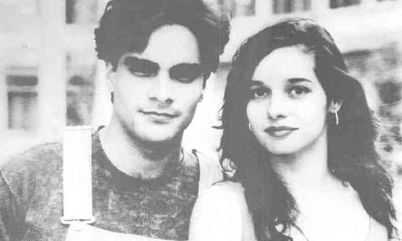 Guilherme Pádua e Daniela Perez na época em atuava juntos, pouco antes de ele assassiná-la, em 1992