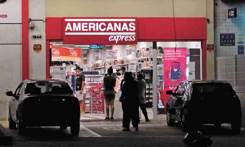 Loja da rede Americanas: delivery em meia hora chegar primeiro a algumas cidades do ES(foto: Tlio Santos/EM/D.A Press - 28/4/21)