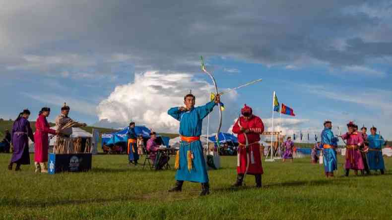 O Festival Naadam  uma das datas mais importantes do calendrio mongol