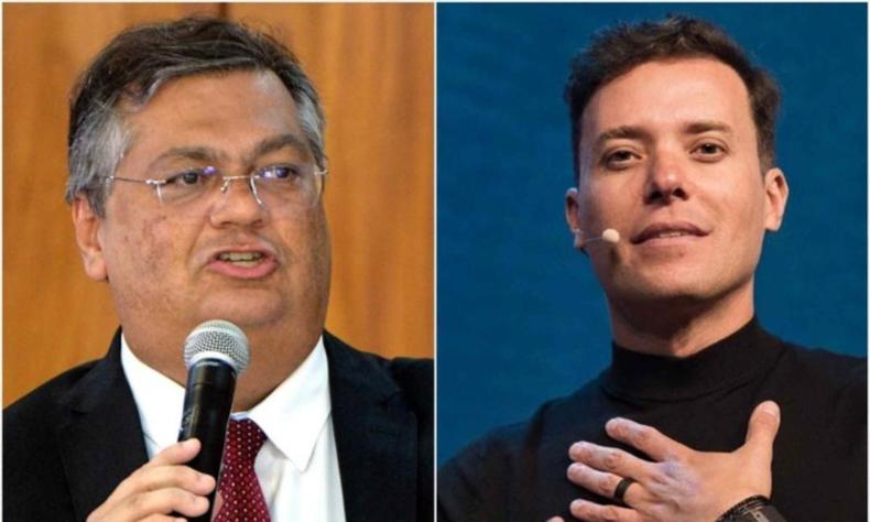 Dino chamou Valadão de 'suposto cristão'(foto: Ed Alves/CB - Reprodução/Instagram/@andrevaladao) Montagem com Flávio Dino e André Valadão