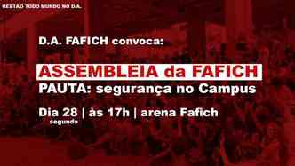 Diretrio Acadmico da Fafich vai discutir o tema na prxima segunda-feira(foto: Reproduo internet/Facebook)