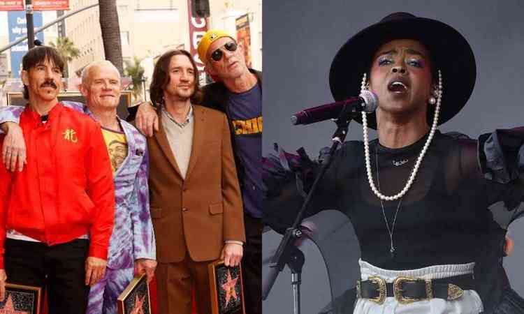 Montagem: Red Hot Chili Peppers e Lauryn Hill