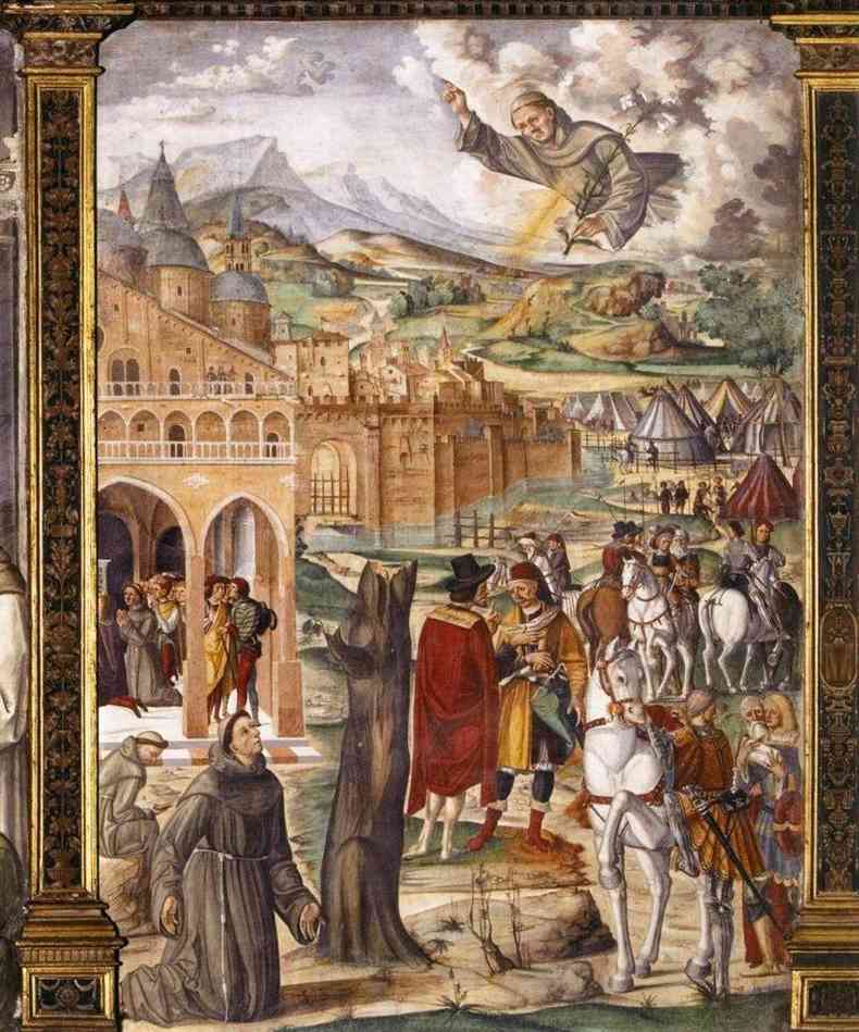 Afresco atribudo ao pintor Filippo da Verona e provavelmente feito em 1510 