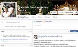 Vtimas criaram uma pgina no Facebook para se organizarem a fim de denunciar os golpes(foto: Reproduo/Facebook)