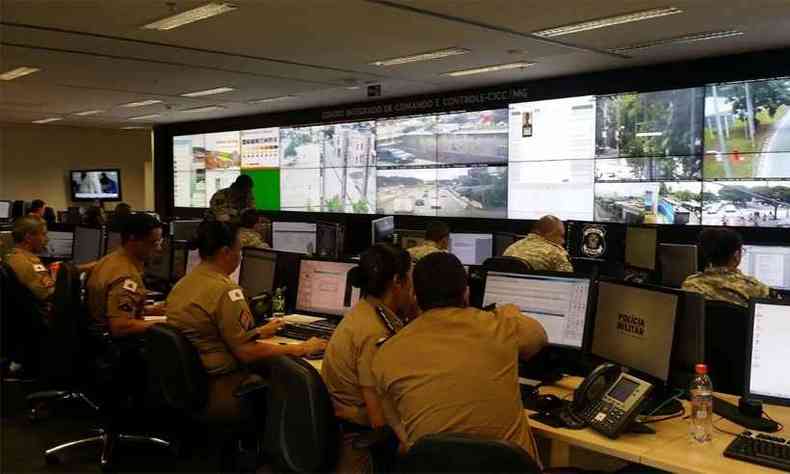Central de monitoramento vai ajudar a prevenir crimes(foto: Paulo Filgueiras/EM/DA Press)