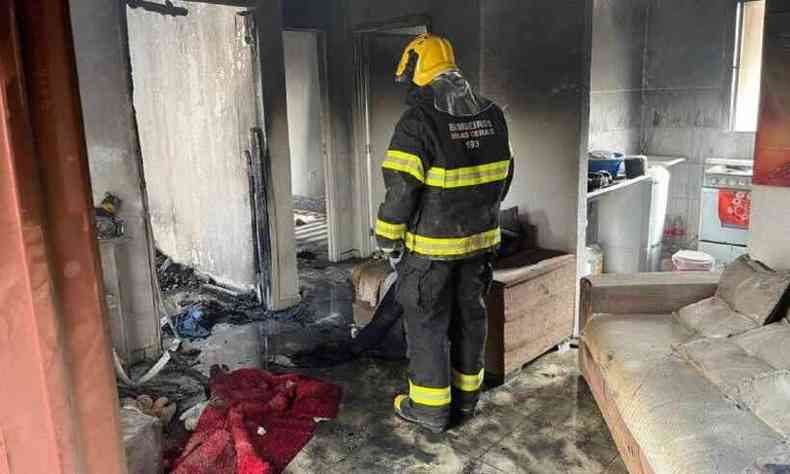 incndio em apartamento de governador valadares