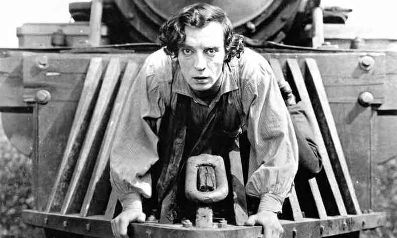 Buster Keaton em 'A General' (1926), que integra a seleo da primeira fase do cinema(foto: Buster Keaton Productions/Divulgao)