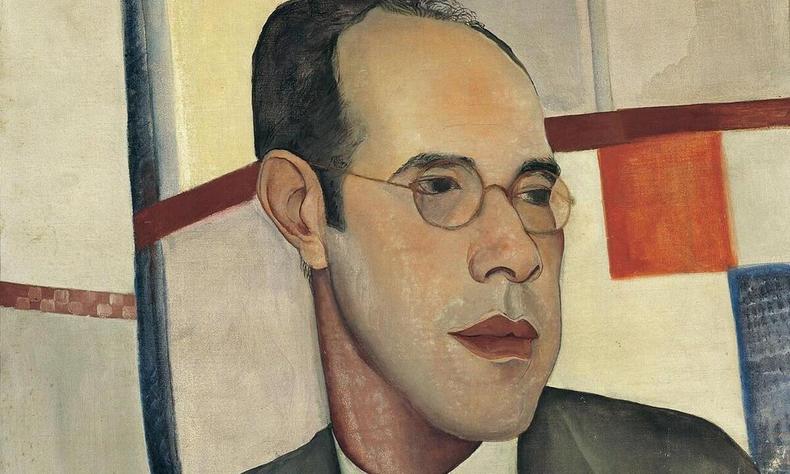 Retrato de Mrio de Andrade pintado por Lasar Segall