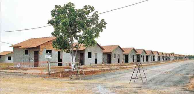 Em Pirapora, 144 casas prometidas foram entregues em setembro(foto: Aparcio Mansur/Esp. para o EM/D.A Press)