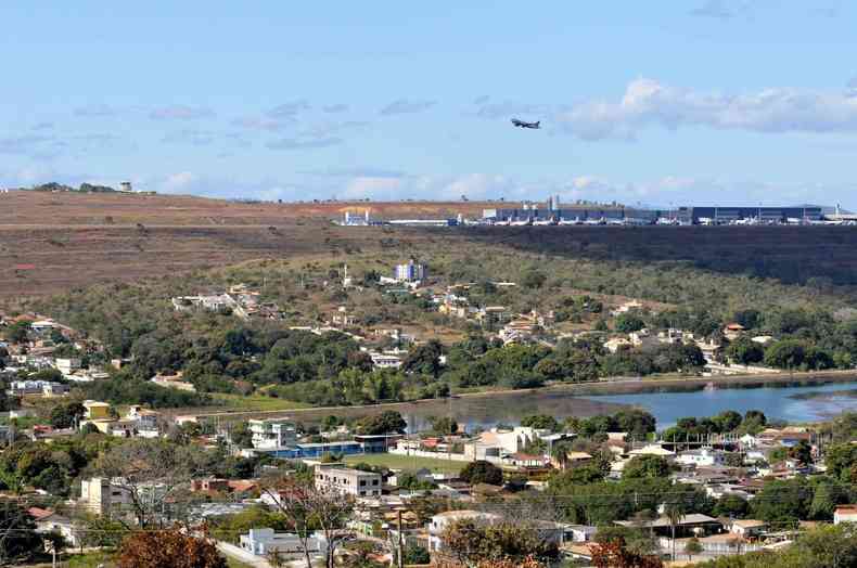 Vista panormica da cidade de Confins, na Grande BH