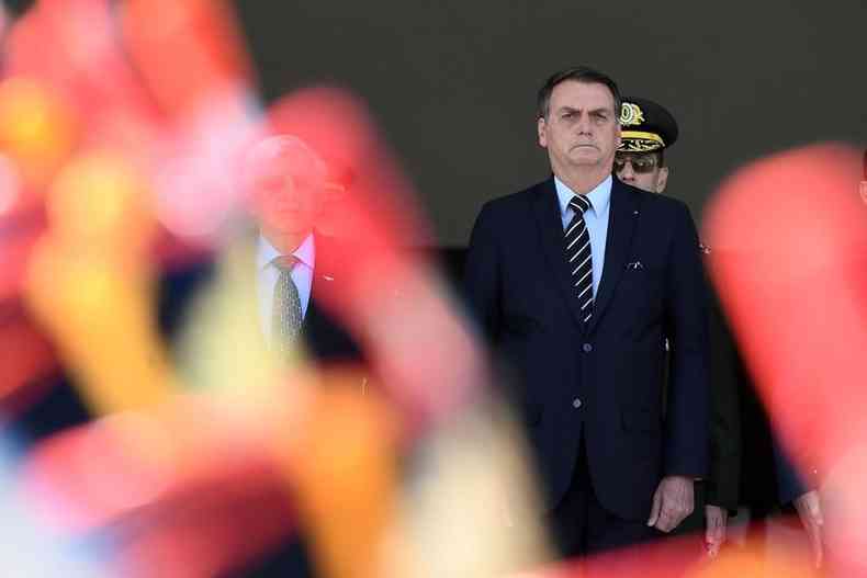 O presidente Jair Bolsonaro rejeitou publicamente a tese de que o pai do presidente da OAB foi morto pelas Foras Armadas, como mostrou a comisso(foto: Evaristo S)