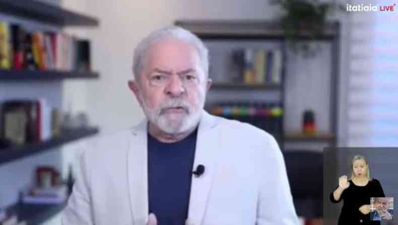 Lula durante entrevista nesta quinta-feira (10/3)  rdio Itatiaia