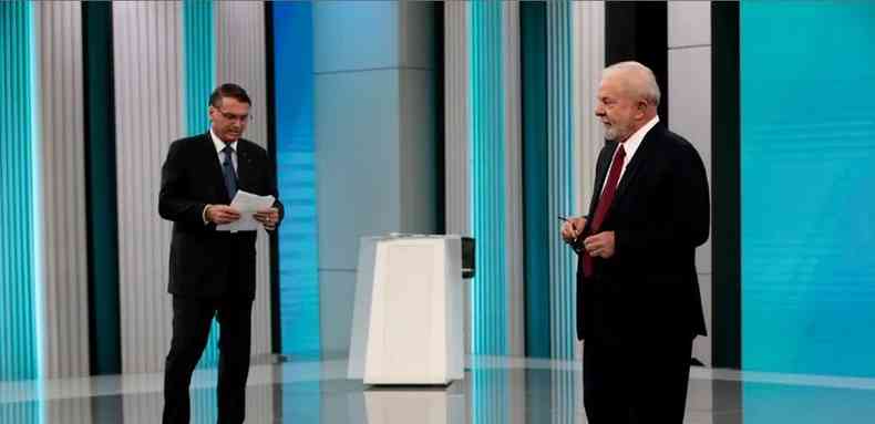 Bolsonaro e Lula no debate 