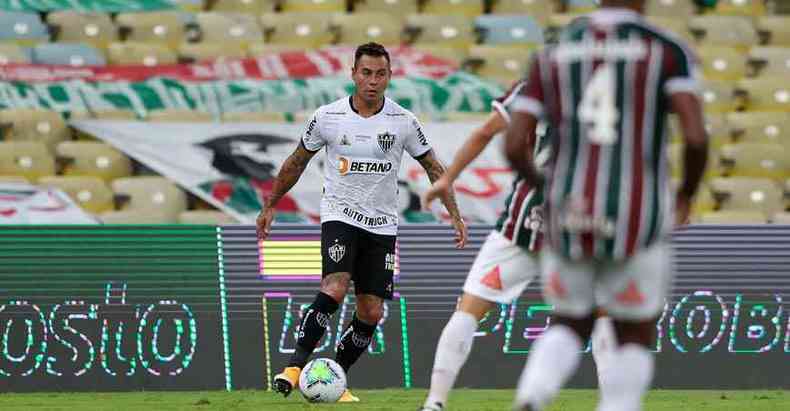 No 0 a 0 com o Fluminense no Maracan, em que o alvinegro vacilou na briga pelo Brasileiro, Vargas foi um dos mais fracos tecnicamente(foto: PEDRO SOUZA/ATLTICO)