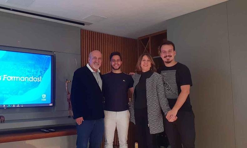 Jos�, Bernardo, �ngela e Bruno Teixeira