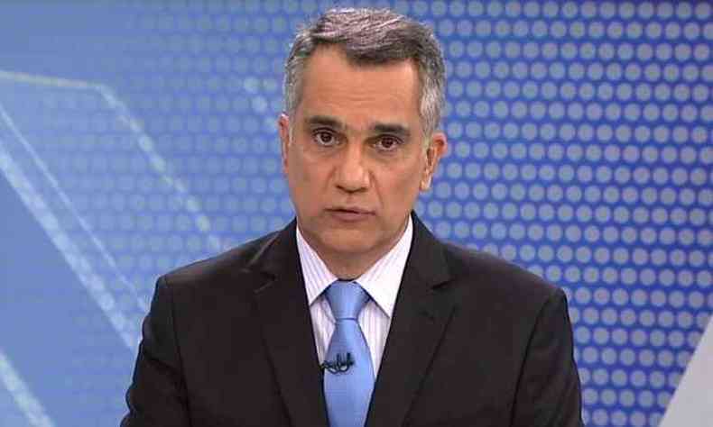 O apresentador e editor-chefe do MGTV sofreu uma parada cardiorrespiratria em Portugal, onde passava frias (foto: Rede Globo/Reproduo)