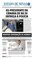 Confira a Capa do Jornal Estado de Minas do dia 25/04/2018