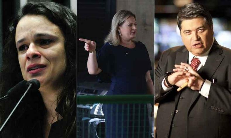 Jana�na Paschoal, Joice Hasselmann e Luiz Datena est�o entre os pr�-candidatos � Prefeitura de S�o Paulo(foto: Geraldo Magela/Ag�ncia Senado - Jose Cruz/Ag�ncia Brasil - Comunica��o Band/Divulga��o )