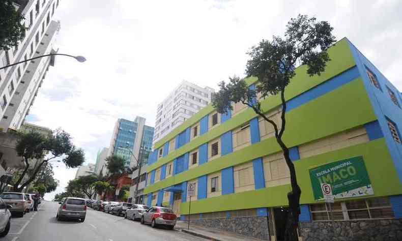 Escola Municipal Imaco, no Bairro Funcionrios, Regio Centro-Sul de Belo Horizonte(foto: Alexandre Guzanshe/EM/D.A Press)