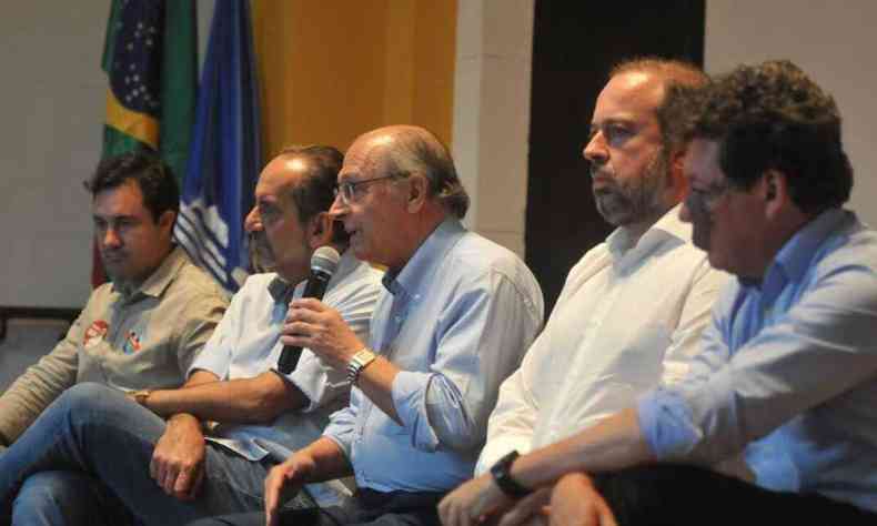 Alexandre Kalil, Geraldo Alckmin, Alexandre Silveira e Reginaldo Lopes