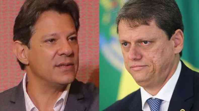 Ipec: Haddad lidera com 41%, seguido de Tarcísio com 31% e Rodrigo com 22%  - Politica - Estado de Minas