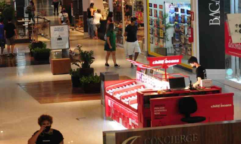 Shoppings abriro nesta segunda-feira confirme protocolo da PBH(foto: Gladyston Rodrigues/EM/D.A Press. )