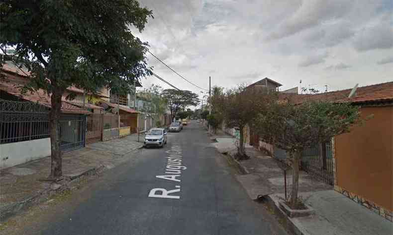 Rua onde o crime ocorreu, no Bairro Santa Amlia (foto: Reproduo da internet/Google Maps)