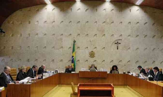 Sesso dessa quinta-feira foi suspensa para que os ministros Gilmar Mendes e Alexandre de Moraes, que assume vaga no STF no dia 22, votem no processo. (foto: Rosinei Coutinho/SCO/STF)