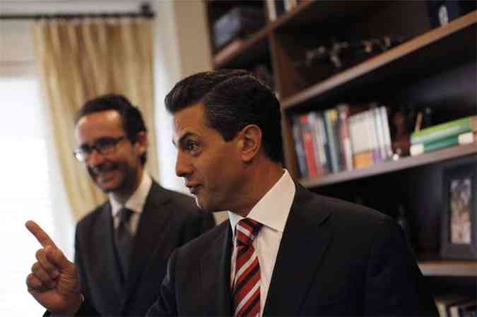 REUTERS/Claudia Daut(foto: Enrique Pena Nieto durante coletiva de imprensa feita nesta segunda-feira na Cidade do Mxico)