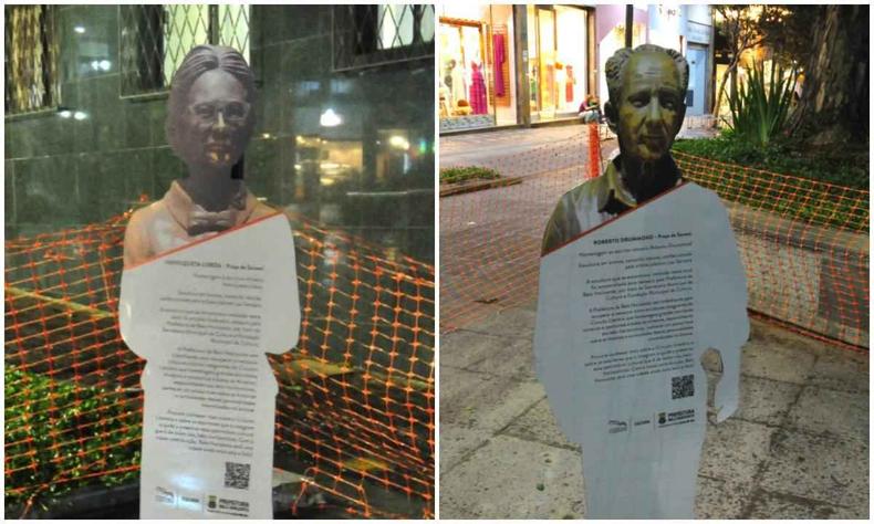 Henriqueta Lisboa e Roberto Drummond vandalizados