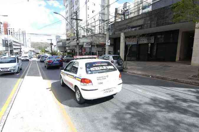 Comando da PM garante que policiamento  suficiente e que ndices de criminalidade esto em queda(foto: Cristina Horta/EM/D.A.Press)