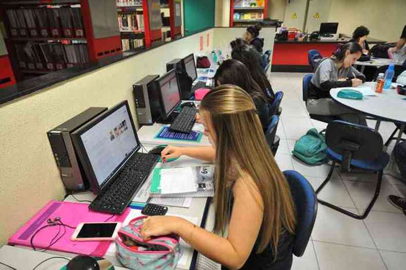 Entre alunos da educao a distncia, 96% querem continuar os estudos, independentemente do cenrio do coronavrus (foto: Juarez Rodrigues/EM/D.A Press %u2013 3/7/19)