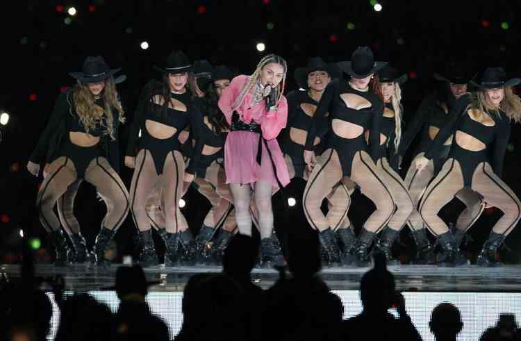 Madonna no palco