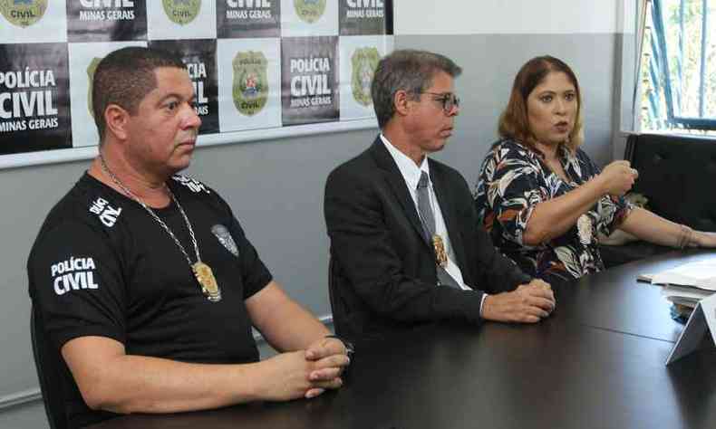 Delegada Bianca Prado deu detalhes do inqurito da Polcia Civil nesta quarta-feira(foto: Jair Amaral/EM/D.A Press)