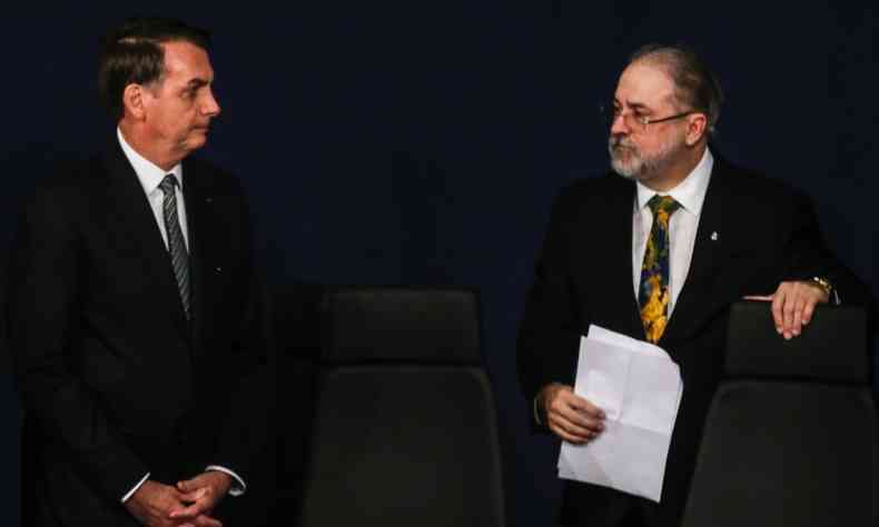O presidente Jair Bolsonaro indicou Augusto Aras para o cargo de procurador-geral da República(foto: Antônio Cruz/Agência Brasil)