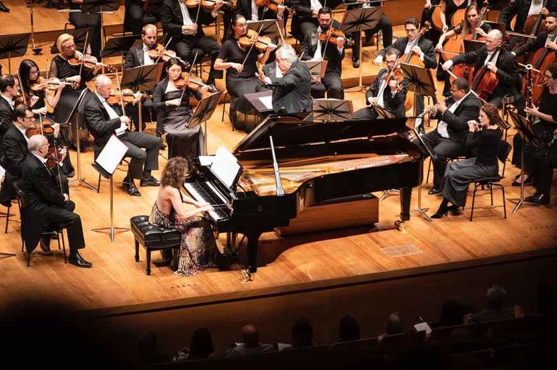 Com Almeida Prado como homenageado, Orquestra Filarmônica de Minas Gerais lança seu segundo álbum dedicado a compositores brasileiros(foto: Eugênio Sávio/Divulgação) Com Almeida Prado como homenageado, Orquestra Filarmônica de Minas Gerais lança seu segundo álbum dedicado a compositores brasileiros(foto: Eugênio Sávio/Divulgação)
