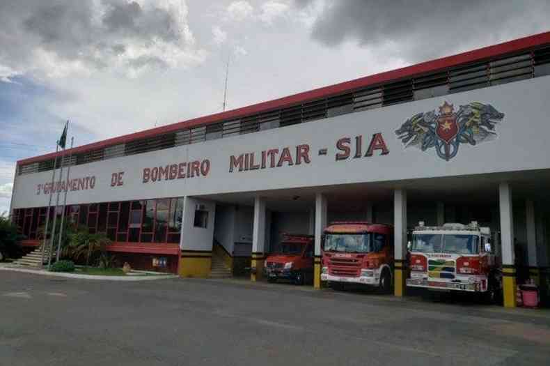 A criana foi levada pelos pais ao 3 Grupamento de Bombeiro Militar, no SIA(foto: CBM-DF)