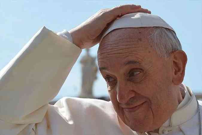 Pontfice visita capital fluminense de 23 a 28 de julho. Vaticano estuda insero de favelas no roteiro de Francisco(foto: VINCENZO PINTO / AFP)