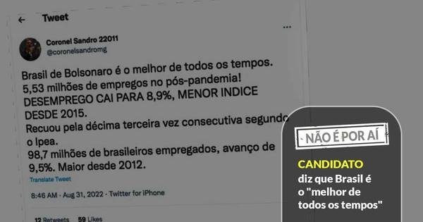Image accompanying Candidato afirma que Brasil é o melhor de todos os tempos