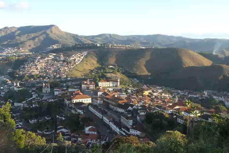 Ouro Preto - MG. Vista da cidade histórica de Ouro Preto)