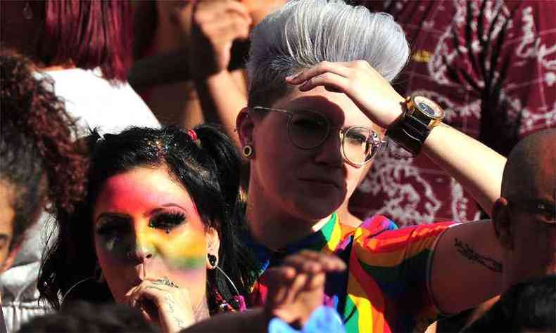 A primeira parada realizada na capital mineira ocorreu em 1997 e reivindicou o reconhecimento  diversidade sexual de gnero(foto: Ramon Lisboa/EM/DA Press)
