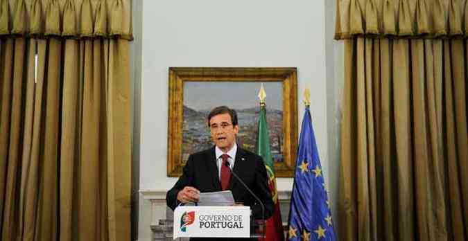 O primeiro-ministro portugus Pedro Passos Coelho anunciou aumento de impostos(foto: PATRICIA DE MELO MOREIRA / AFP)