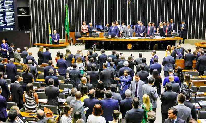 Lentido do Legislativo impede avano das promessas de campanha do presidente(foto: Luis Macedo/Cmara dos Deputados - 24/9/19)