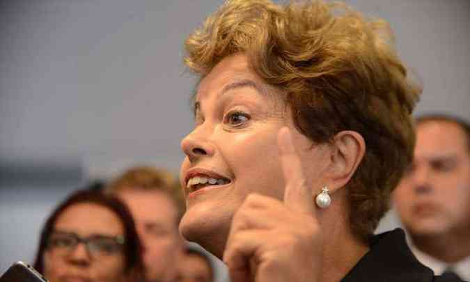 Presidente Dilma Rousseff durante entrevista coletiva  imprensa nesta sexta-feira(foto: Agncia Brasil)