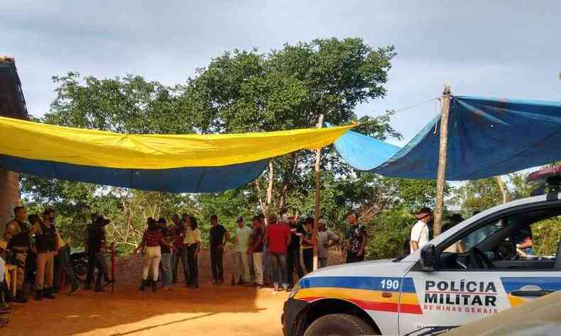  Cavalgada foi organizada na comunidade de Crrego Fundo(foto: Polcia Militar/Divulgao)