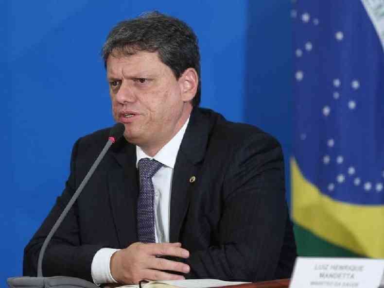 Tarcsio de Freitas, governador de So Paulo,  um dos articuladores da mobilizao para adiar a votao do texto na Cmara dos Deputados