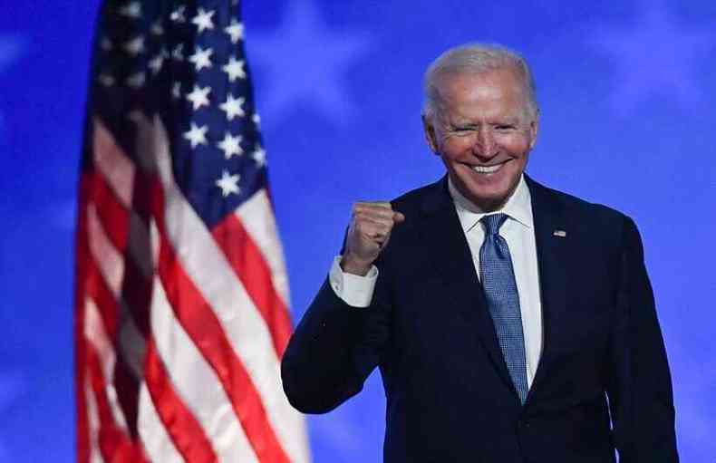 Definio para Biden vai depender dos resultados nos estados de Michigan, Wisconsin e Nevada(foto: ANGELA WEISS / AFP)