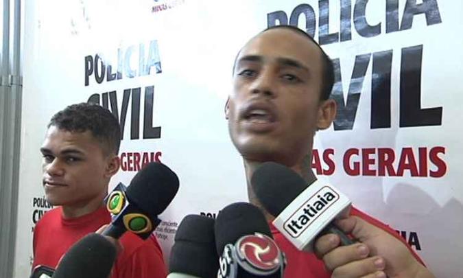 Os dois homens foram indicados por latrocínio - roubo seguido de morte(foto: Reprodução/TV Alterosa) Os dois homens foram indicados por latrocínio - roubo seguido de morte(foto: Reprodução/TV Alterosa)